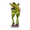 Waltzing Couple Frog Figurine Dancing Drinking Frog Statue Resin Animal Sculpture Home Office Indoor