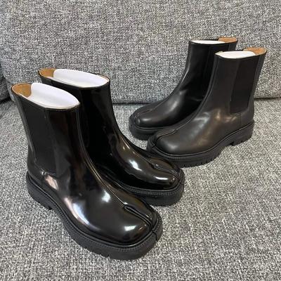 Luxury Women's All Genuine Leather Chelsea Boots Platform Thick Soled Cowhide Women's Short Boots