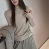 Womens Soft Tencel Wool Blend Half Turtleneck Long Sleeve Top Slim Fit Base Layer Winter