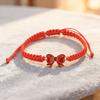 Yousheng Bow Braided String Bracelet Adjustable String Rope Bracelet Handmade Friendship Gift Butterfly Cheerleader Wristlet for Friends Cheer Dance