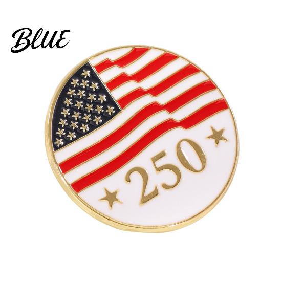 Multi-design Patriotic Pins 2026 Brooch Commemorating 250th US Anniversary Alloy
