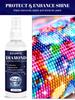 Spray Sigillante per Pittura Diamante 150ml Finitura Lucida Trasparente Colla Fissaggio Perline per Puzzle Diamond Art Artigianato Fai-da-te Protezione Lucentezza