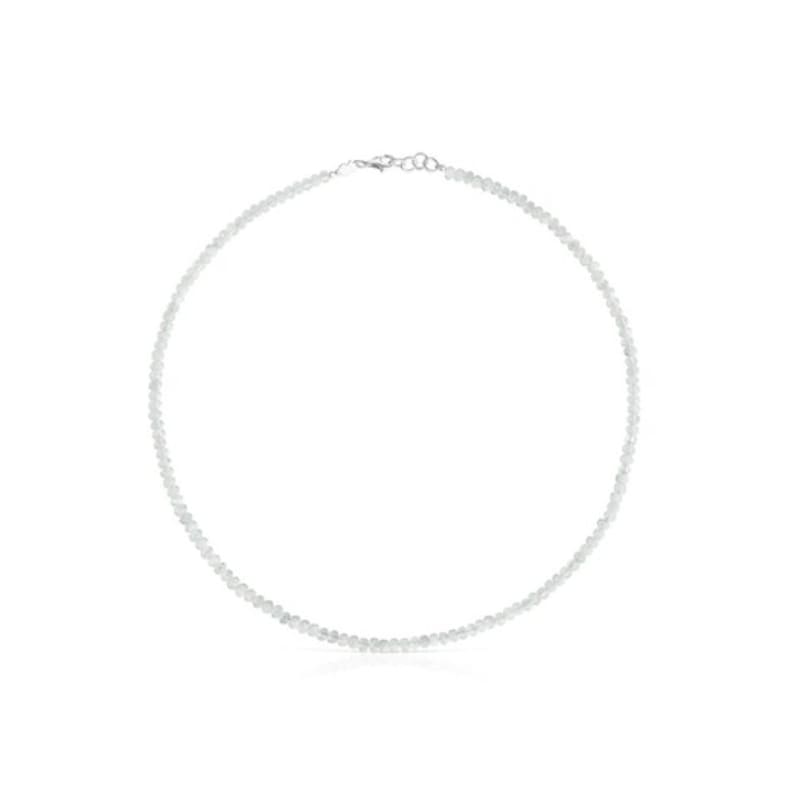Tous Short Silver Necklace with Moonstone Basic Color / Short Silver Necklace / Necklace / 1004121200