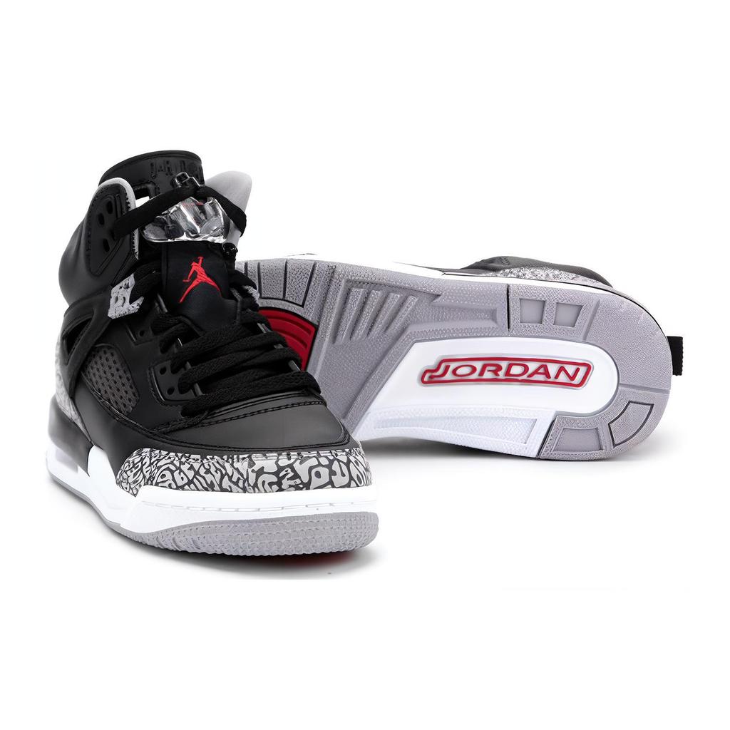 New Jordan Spizike Black Cement GS 317321-034