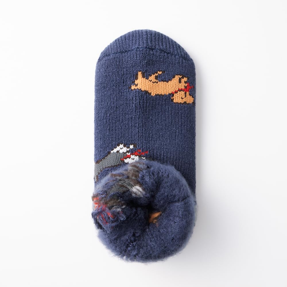 Gunze Ultra Heat Warm Socken Gebürstete Wolle Kaltes Wetter C Braun Damen UCHI-COLLE (2-Paar-Set), Mischung, Mittellang, Schutz,