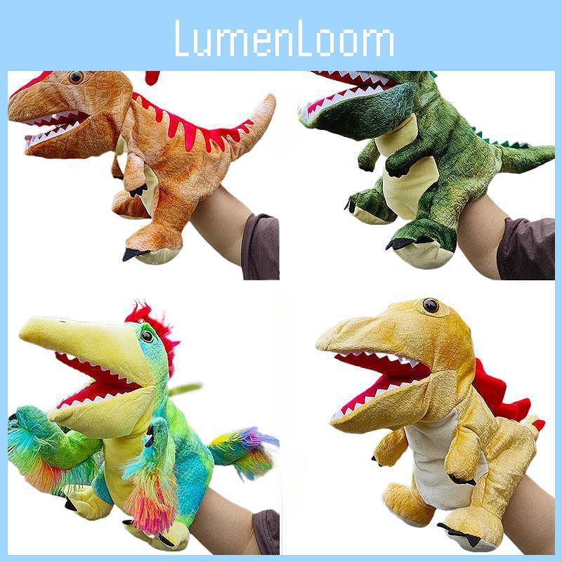 Pp Filled Cotton Dinosaur Plush Hand Puppet For Play Kids