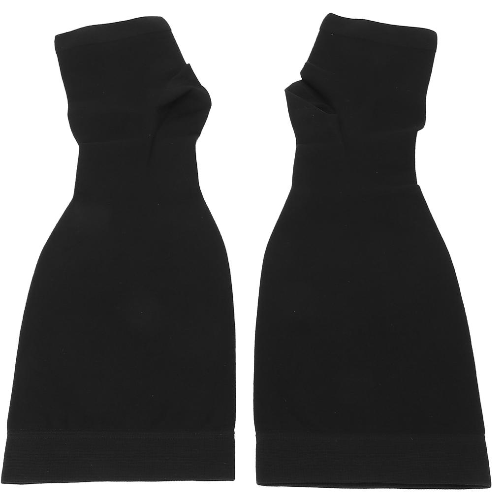 Kompressionsstrümpfe Atmungsaktiv Rutschfest Elastisch Offene Zehenstrümpfe für Damen SchwarzXL