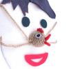 Hand-knitted Halloween funny colorful line mask and hat
