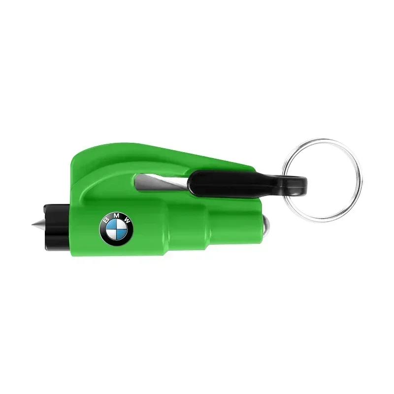 

X5 B4 2025 Hot 2-in-1 Car Safety Hammer Auto Emergency Glass Window Breaker Car Tool For BMW 320i 325i 320Li 325Li 330Li X7 X3 X зелёный