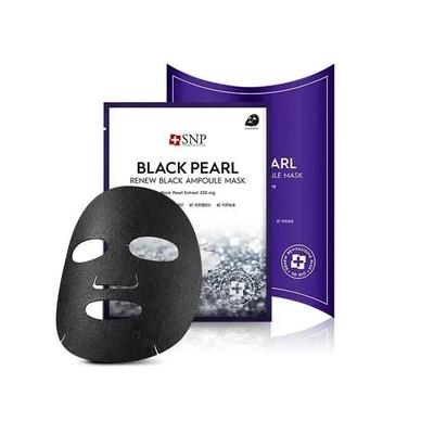 Black Pearl Ampoule Mask, Renew Black Ampoule Mask, Black Pearl Extract 250mg, Moisturizing, Korean Cosmetics, Kbeauty, Sample