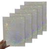 5 Sheets Clear Holographical Overlay Lamination Vinyls Self-Adhesive Laminate Waterproof Vinyls Sticker Paper