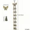 Vintage Hanging Wind Chime Country Style Metal Courtyard Bell Home Decor Retro Pendant  Wall