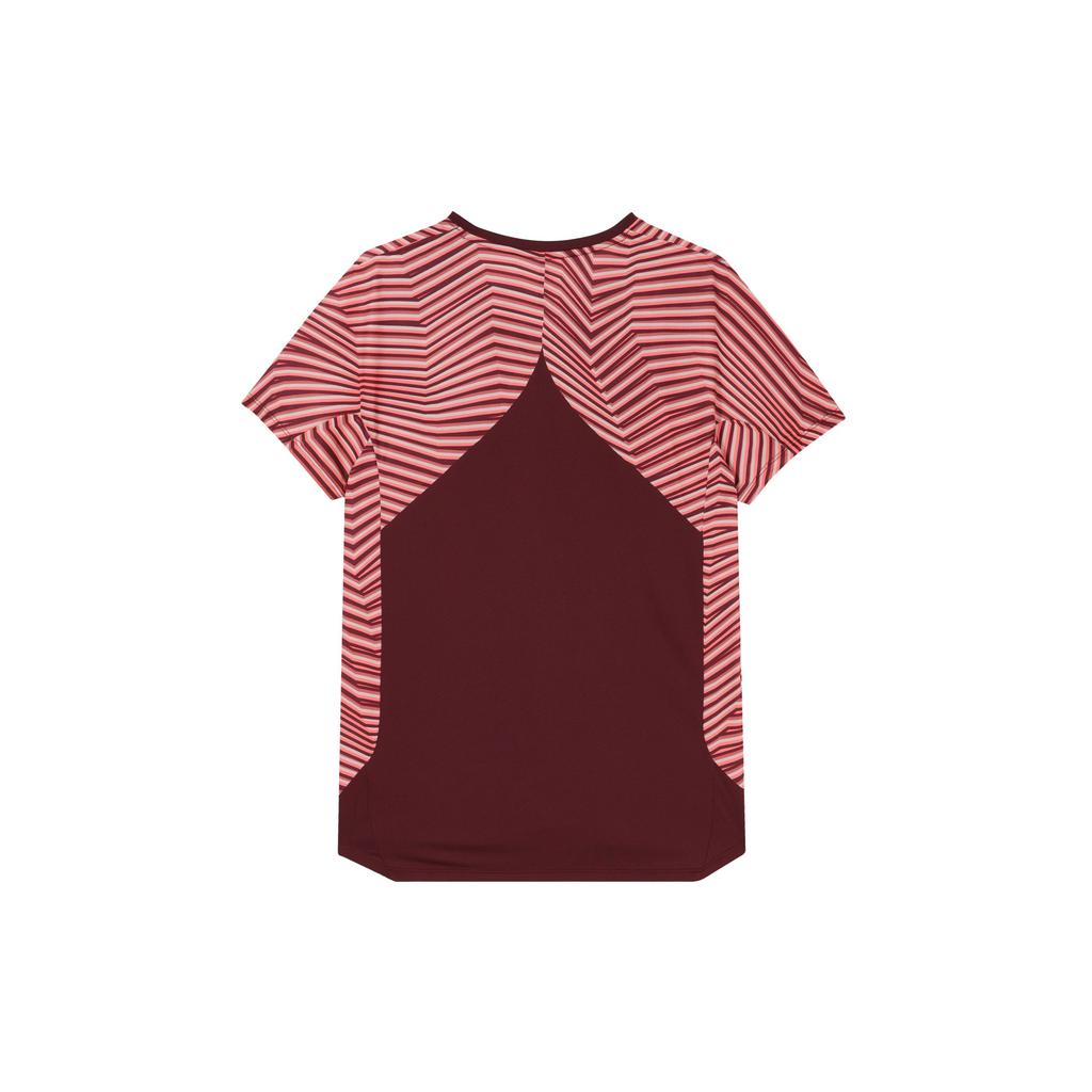 Nike Court Dri-FIT Slam Striped Colorblock Crew Neck Short Sleeve Tee Men Tops Night-Maroon DV0702-681
