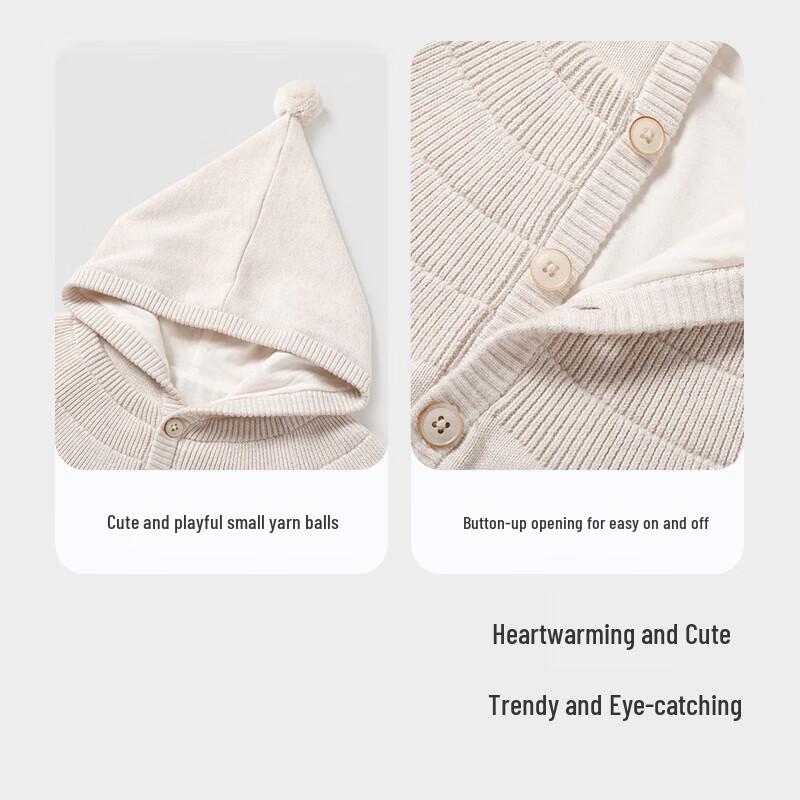 YEEHOO Girl's 100% Cotton Knit Cardigan