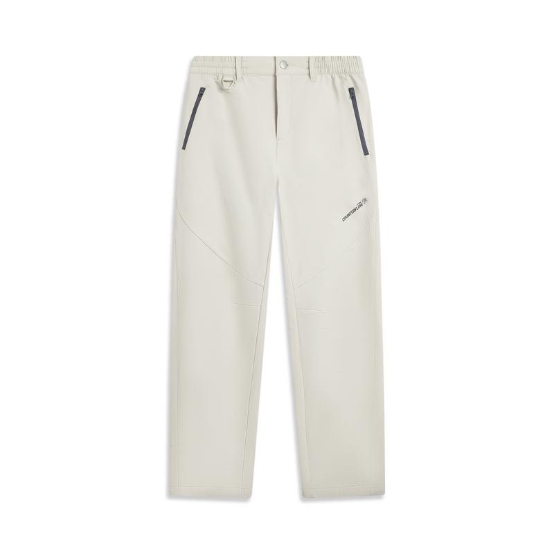 

Женские брюки Li Ning Outdoor CF Водонепроницаемые софтшелл брюки Гравийно-бело-серые AYKV890-2 S