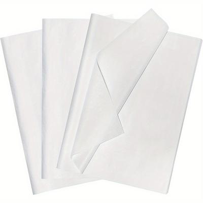 1Set/100 Stück weißes Seidenpapier 35x50cm, weißes Geschenkpapier für Hochzeit, Geburtstag, DIY-Projekt, Urlaubsverpackung, Basteldekoration