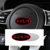 Car interior Logo Steering Wheel Center Badge Sticker Accessories For KIA KN Pegas Sorento Soul Cerato Sportage Optima Niro KX5 hbkd60