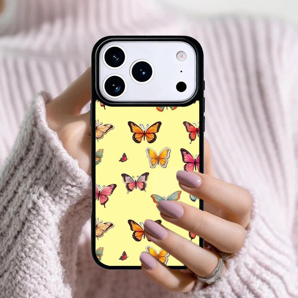Blue Butterflies Phone Case For Apple iPhone 17 Air 16E 15 14 Plus 13 12 11 Pro Max Mini Funda Cover