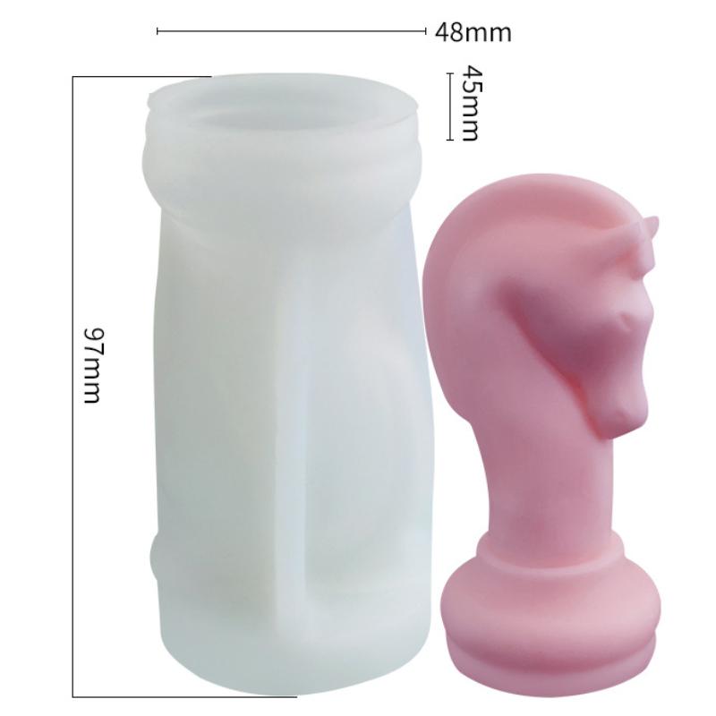 

1 шт. DIY силиконовая форма для свечей, шахматы, 3D-формы из смолы, креативная утварь для выпечки шоколада, набор для домашнего мыла, украшение дома