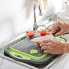 Multi Functional Foldable Spoon Cutting Board Multifunctional Silicone Foldable Cutting Board Dishwashing Basin Cutting Board