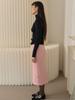 SORRY, TOO MUCH LOVE Soft Fine Rib Turtleneck Knit_Black