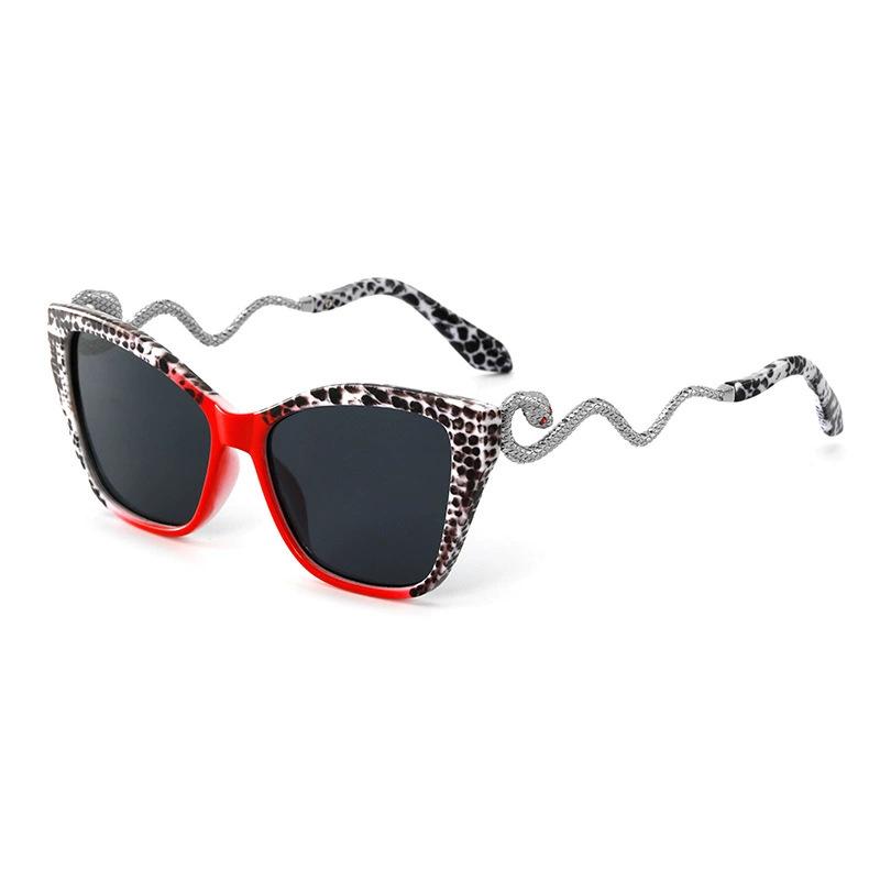 Retro Spirit Snake UV Resistant Glasses, Metal Frame Protective Glasses, Sunscreen and Sunshade Glasses, Safety Goggles