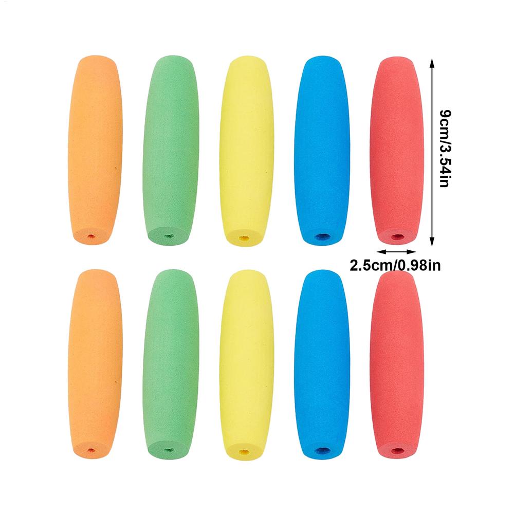 

Soft Foam Grip Tubing 10 Pcs Anti Slip Ergonomic Handle Sleeves for Utensils Crochet Pens Brushes Elderly Hand Aid DIY Craft