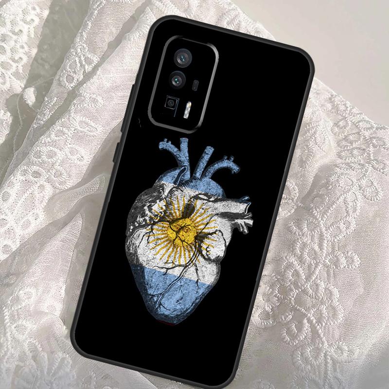 Argentina Flag Case For Xiaomi 14T Pro 13T 12T 11T 13 14 Ultra POCO X6 F6 Pro M6 X3 X5 M5s F3 F5 Cover