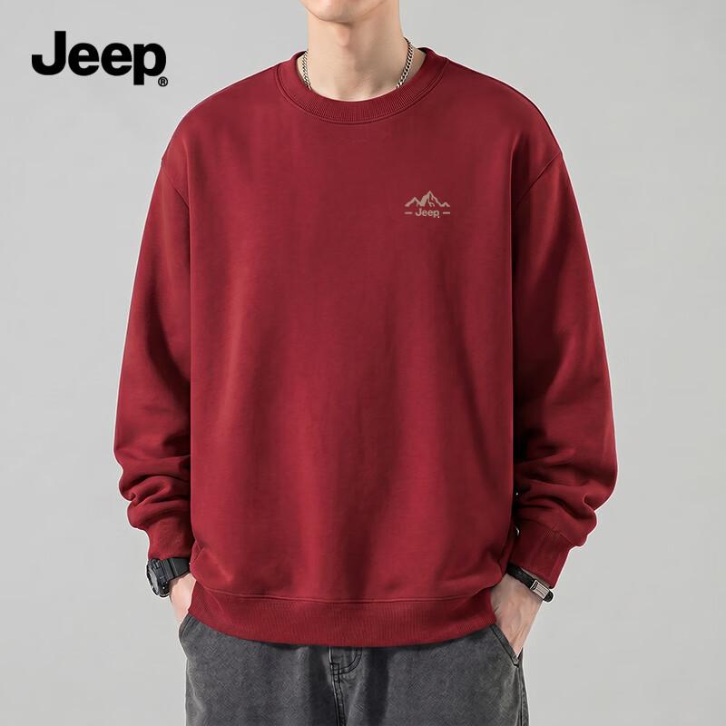 JEEP Men's Heavyweight Crew Neck Sweatshirt