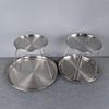 Stainless Steel Double Layer Seafood Platter: Sashimi, Oyster, Shrimp, Crab Tower Buffet Display Stand & Dim Sum Rack
