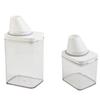 Plastic Soap Detergent Dispenser Eco Friendly Storage Box with Airtight Seal and Measuring Cup for Safe Storage