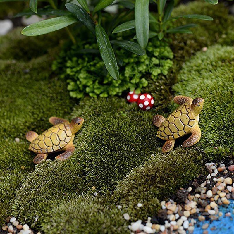 3PCS   Mini Animal Model Resin Ornaments Aquarium Fish Tank Home Landscape Decoration