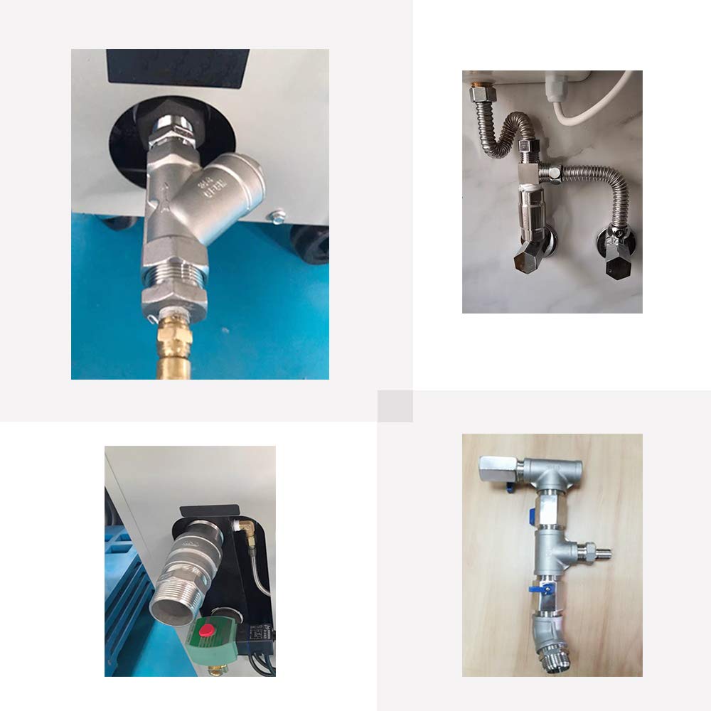 Feelers Reducing Hex Nipple, 304 Stainless Steel 1"x 3/4" NPT Male Pipe Fitting Reducer Nipple Adapter (Pack of 2)