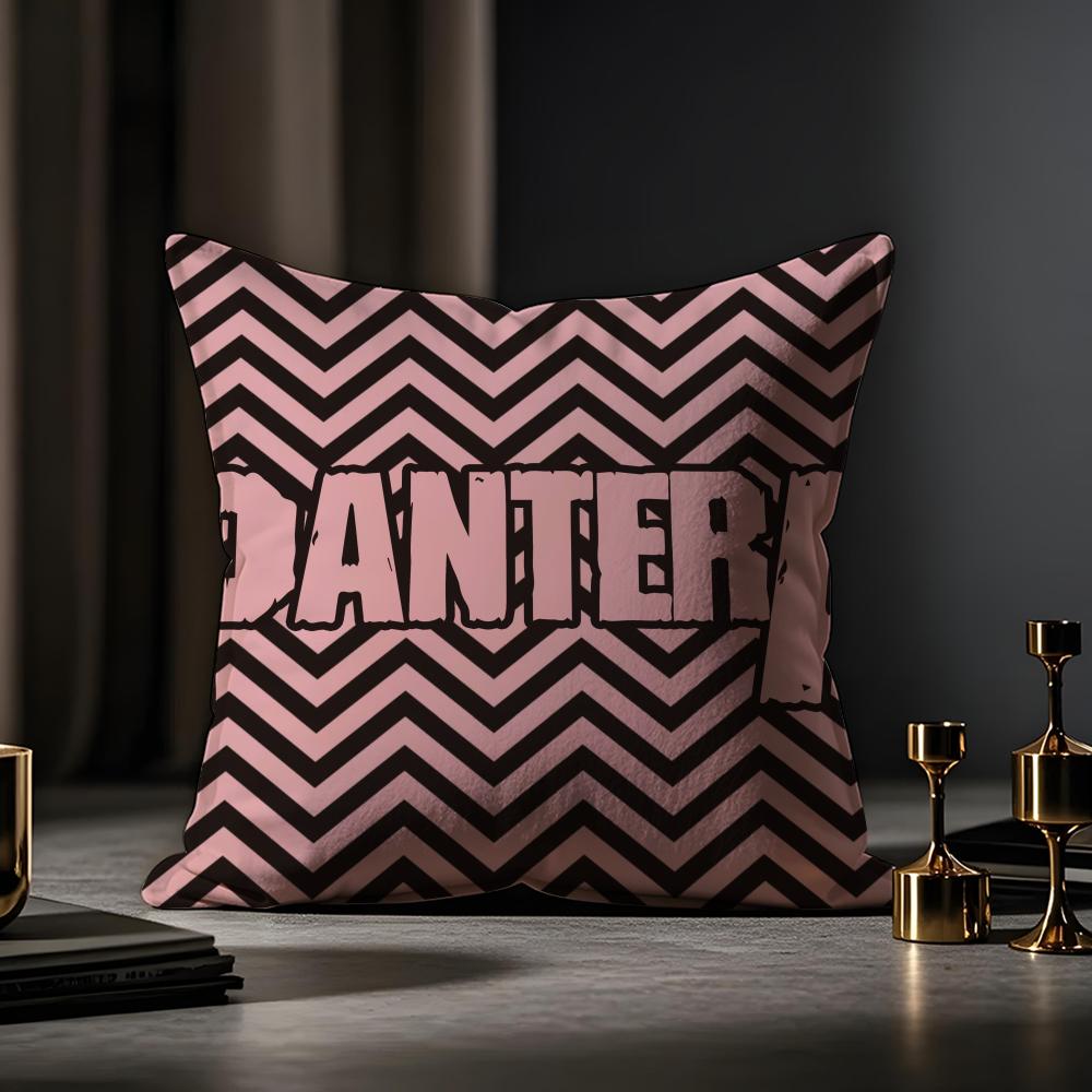 Pantera Cushion Cover Anti-dustmite Pillowcase Invisible Zipper Silky Short Plush Sofa Cushion Cover