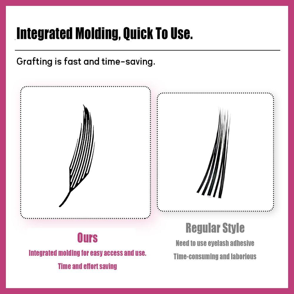 12 Rows False Eyelashes Comic Spire Mink Lashes Extensions Cluster Lashes Kit Eye Makeup Tools