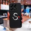Custodia Per Xiaomi 14T 14 15 12 12S 12T 12X Pro Ultra Lite Cover Posteriore Carina Cuore d'Amore Modello Lettera Silicone Morbido Anti Caduta Protettiva Per Xiaomi Capa