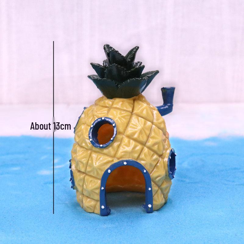 SpongeBob SquarePants Pineapple House, Krusty Krab, & Squidward's House Aquarium Ornaments
