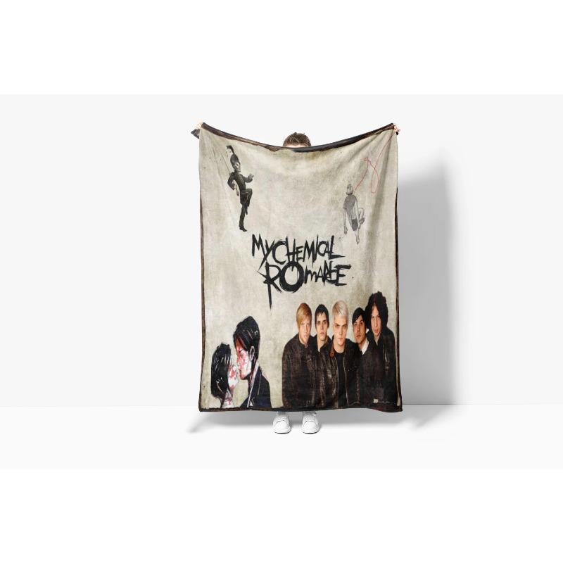 My C-Chemical R-Romance Band Blanket Flannel Soft Kid's Baby Throw Blanket,for Bedroom Living Room Sofa Bed Car, Brithday Gift