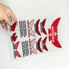 FOR HONDA HRC H WING Waterproof Reflective Motorbike Stickers Easy Peel Removable Decals for Motorcycle Car