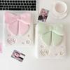 A6 Bow Plush Binder Pocards Holder Cute Girl Ins Idol Card Kpop Po Album Collect Loose-Leaf Card Storage Cover Stationery Quality