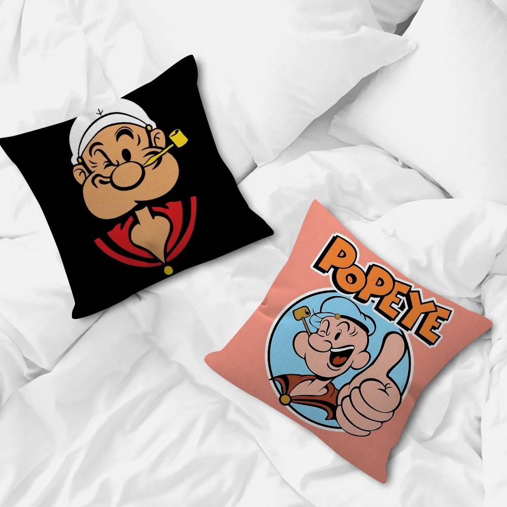 Classic Anime P-popeye  Pillow Cover Sofa Cushion Cover Home Room Decoration Children Gift