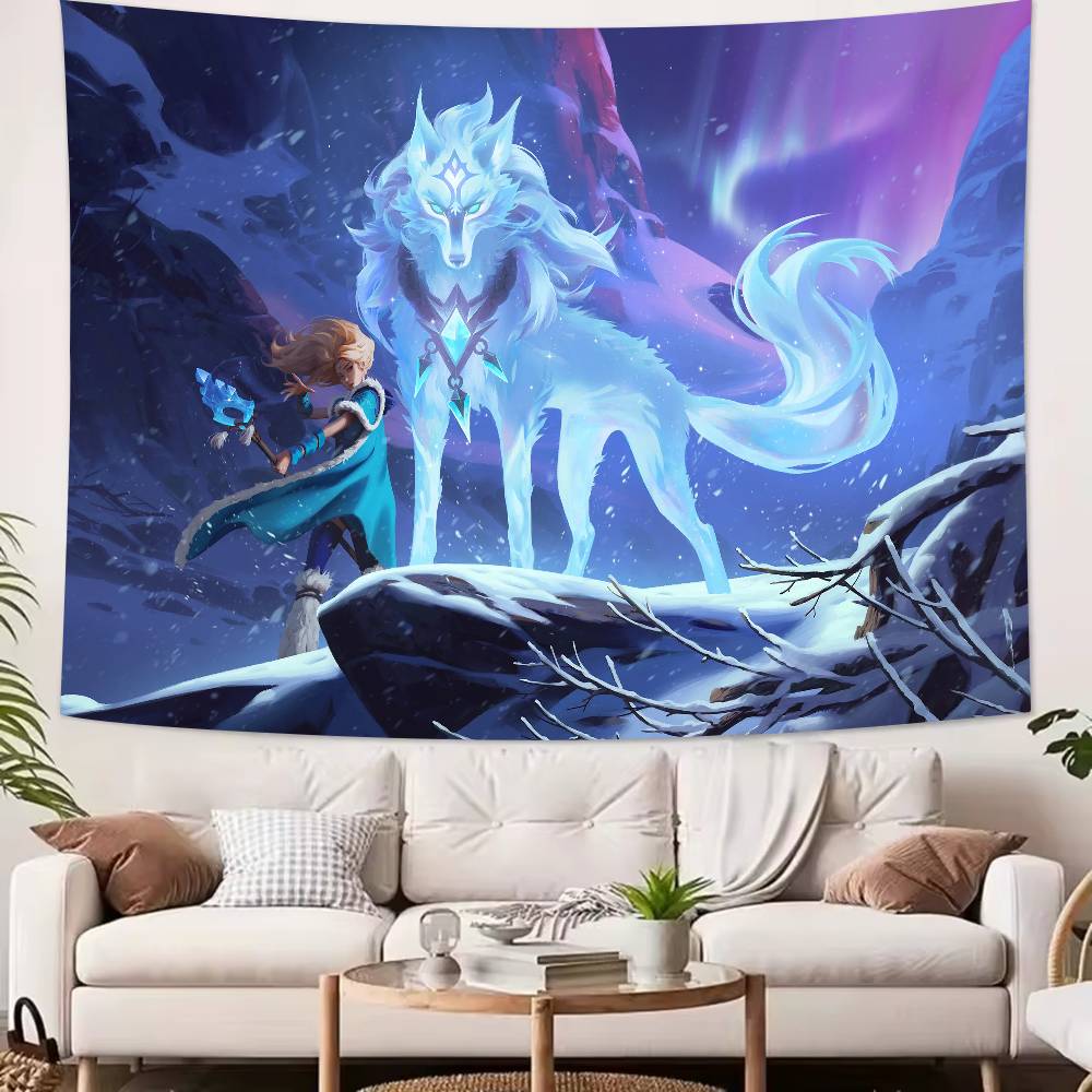 Large Cool Fashion XL Dota 2 Gaming Tapestry Popular Room Decoration Wall Tapestry Art Room Home Decor Wall Art Decor