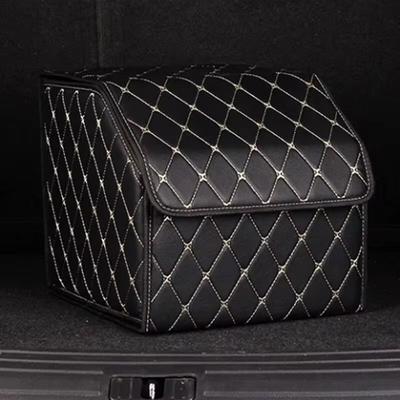 1 stuks 30cm Auto PU Leer Kofferbak Opbergdoos, Draagbare Opvouwbare Opbergruimte, Auto Multifunctionele Opbergruimte, Auto Kofferbaktas, Auto Opbergdoos