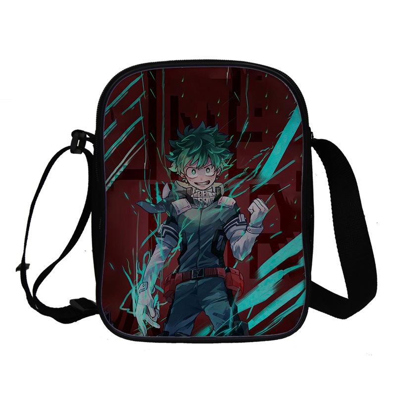 My Hero Academy Pattern Customized Student School Bag Full Color Backpack Double Shoulder Bag Travel Bag