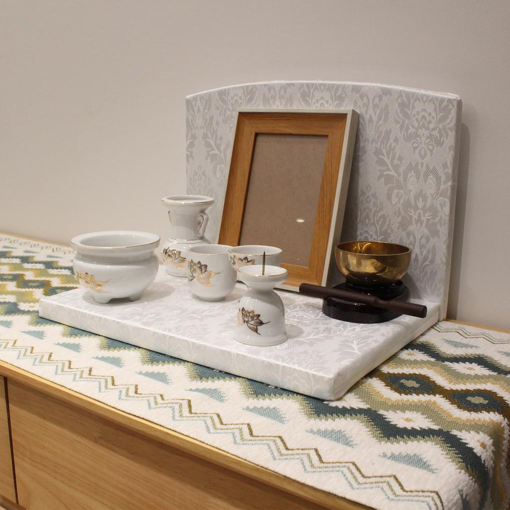 Modern Buddhist Altar, Mini Buddhist Altar, Modern Open Altar, Personal Memorial Altar, Natural Wood Memorial Altar, Wide-Type Buddhist Altar,