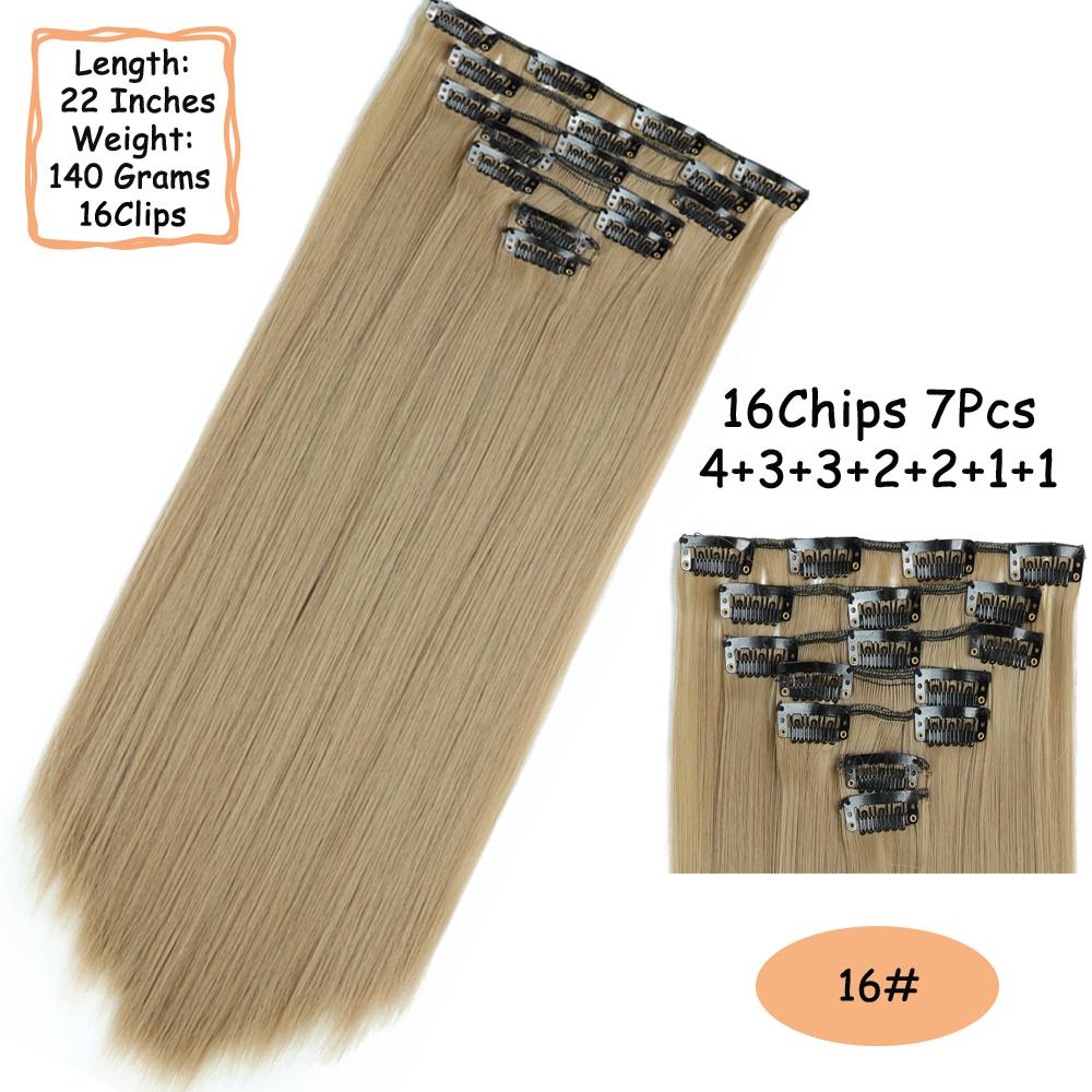 MISS WIG 16 клипс для длинных прямых волос — фото 18