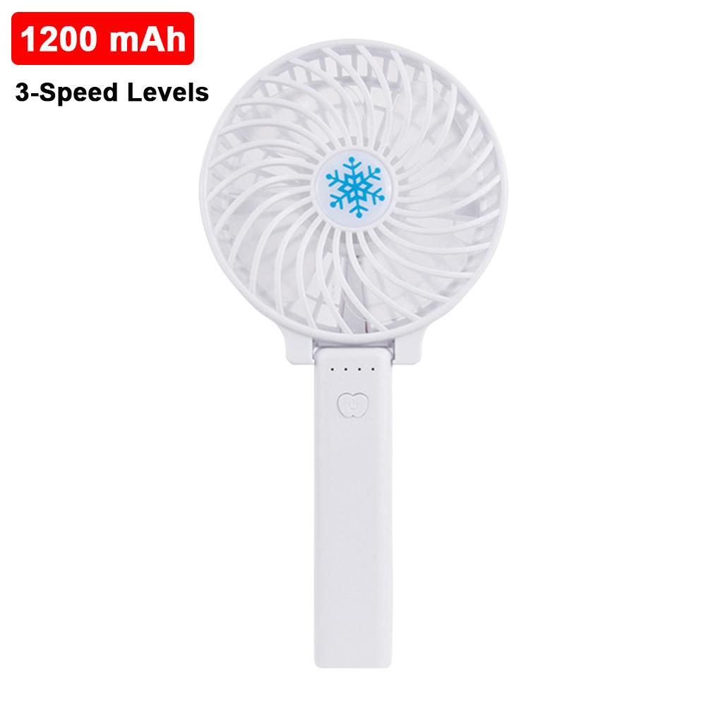 Portable Bladeless Fan Handheld Desktop Summer Mini Air Cooler No Leaf Ultra-quiet Rechargeable Fans for Travel Outdoor Office