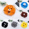 U Shaped Cartoon Neck Pillow Hooded Memory Foam Embroidery Multicolor Girls Gift