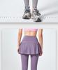 Two-Piece High-Stretch Workout Skirt Shorts for Women - High Waist Yoga Pants for Outdoor Sports
