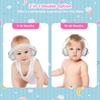 Baby Ear Protection for Babies & Toddlers Noise Reduction Earmuffs Comfortable Baby Headphones with Adjustable Headband Travel